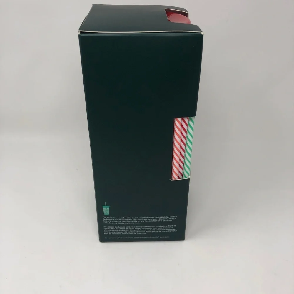 Starbucks Holiday 2019 Reusable Cold Cups Straws